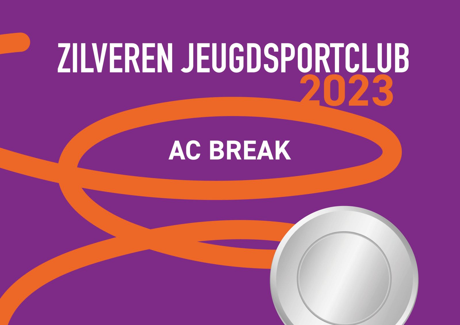 AC BREAK zilveren jeugdsportclub 2023